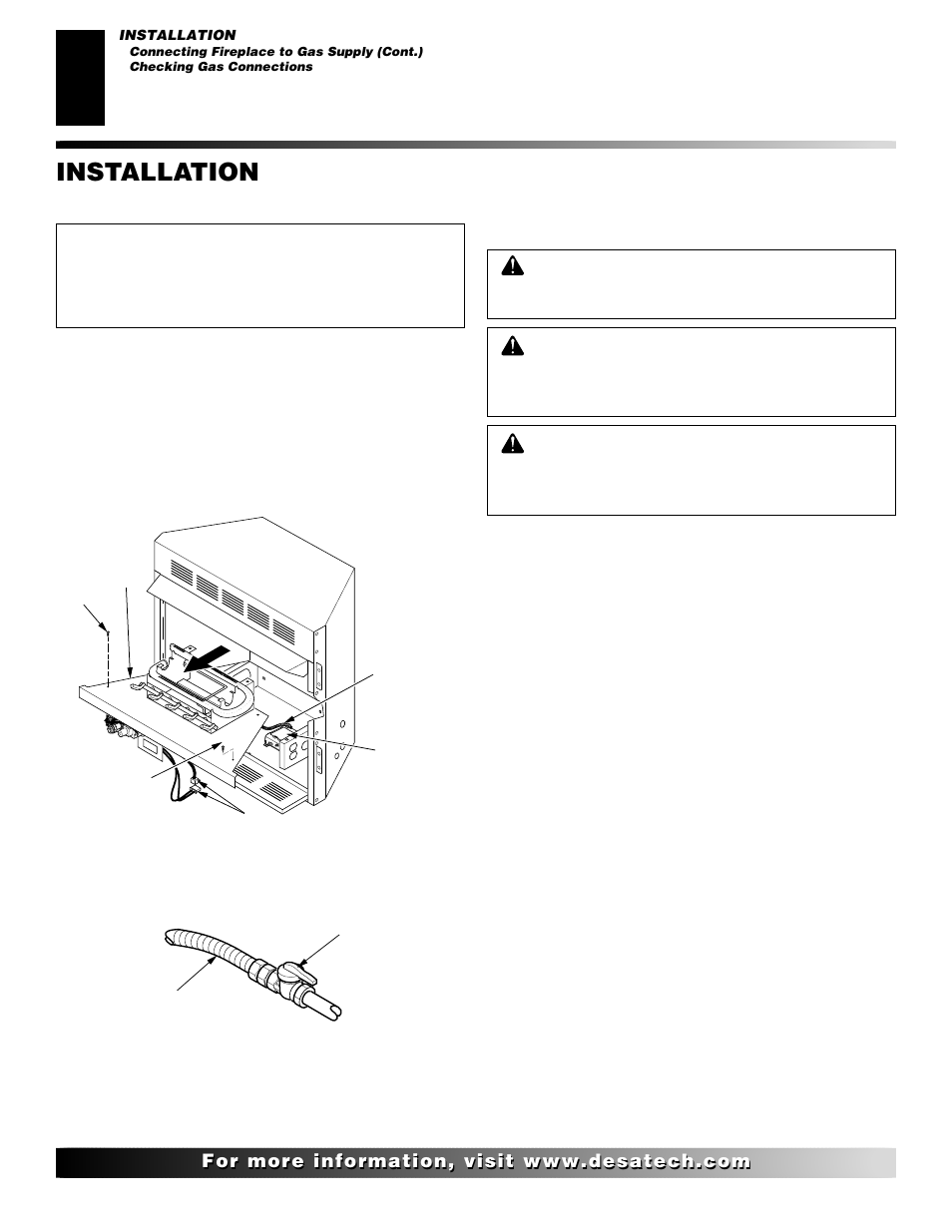 Installation | Desa LMFP33NR User Manual | Page 14 / 34