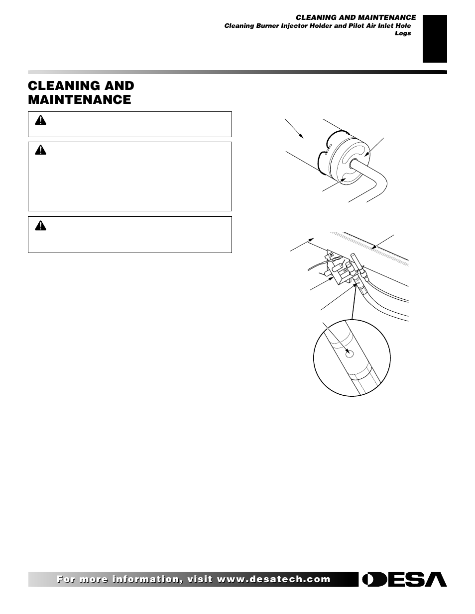 Cleaning and maintenance | Desa LMFP33NR User Manual | Page 21 / 34