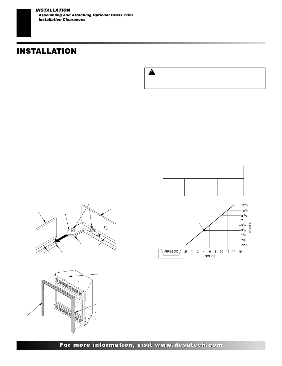 Installation, Continued | Desa LMFP33NR User Manual | Page 8 / 34