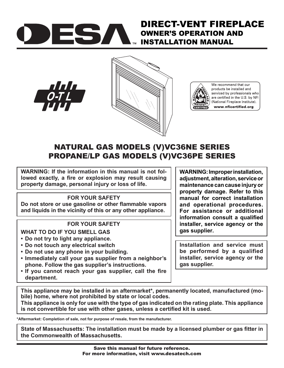 Desa (V)VC36NE User Manual | 38 pages