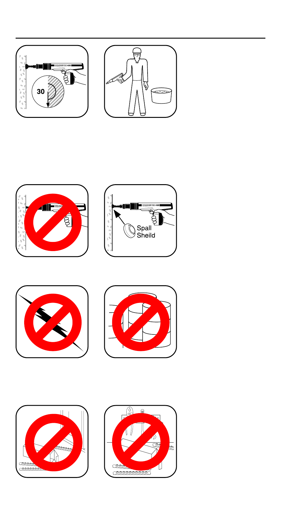 Safety precautions, Power loads and fasteners | Desa 496 User Manual | Page 9 / 28