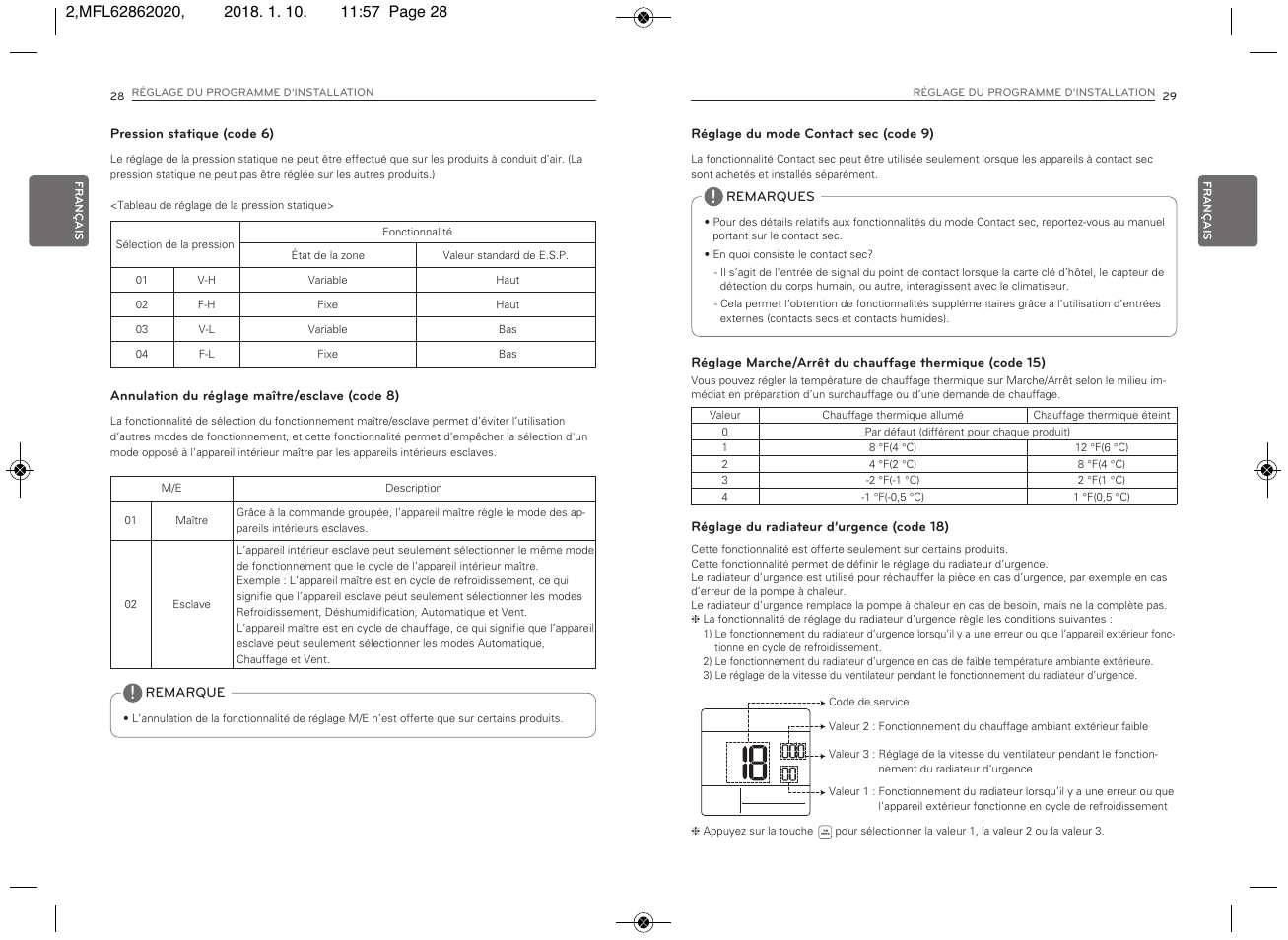 LG Simple Remote Controller Thermostat Use and Care Guide User Manual | Page 32 / 34