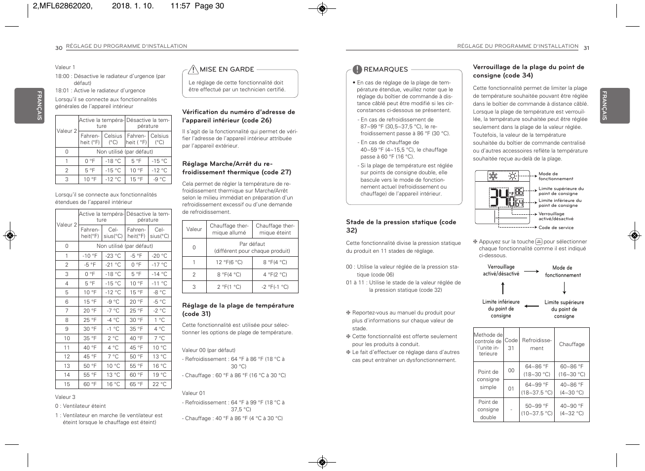 LG Simple Remote Controller Thermostat Use and Care Guide User Manual | Page 33 / 34