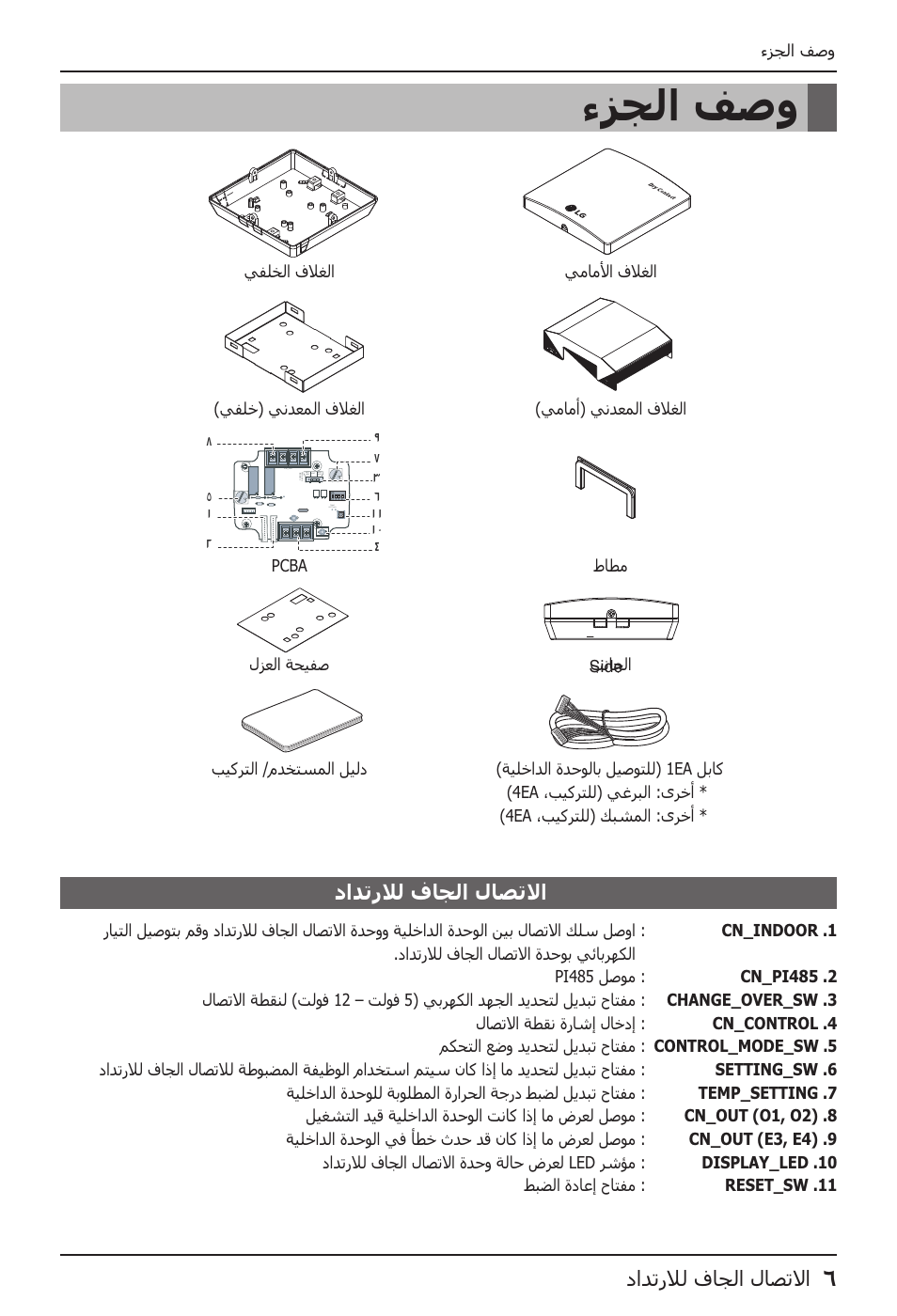 LG Dry Contact Module - 2 Contact Points 5V & 12V from Indoor PCB Installation User Manual | Page 118 / 128