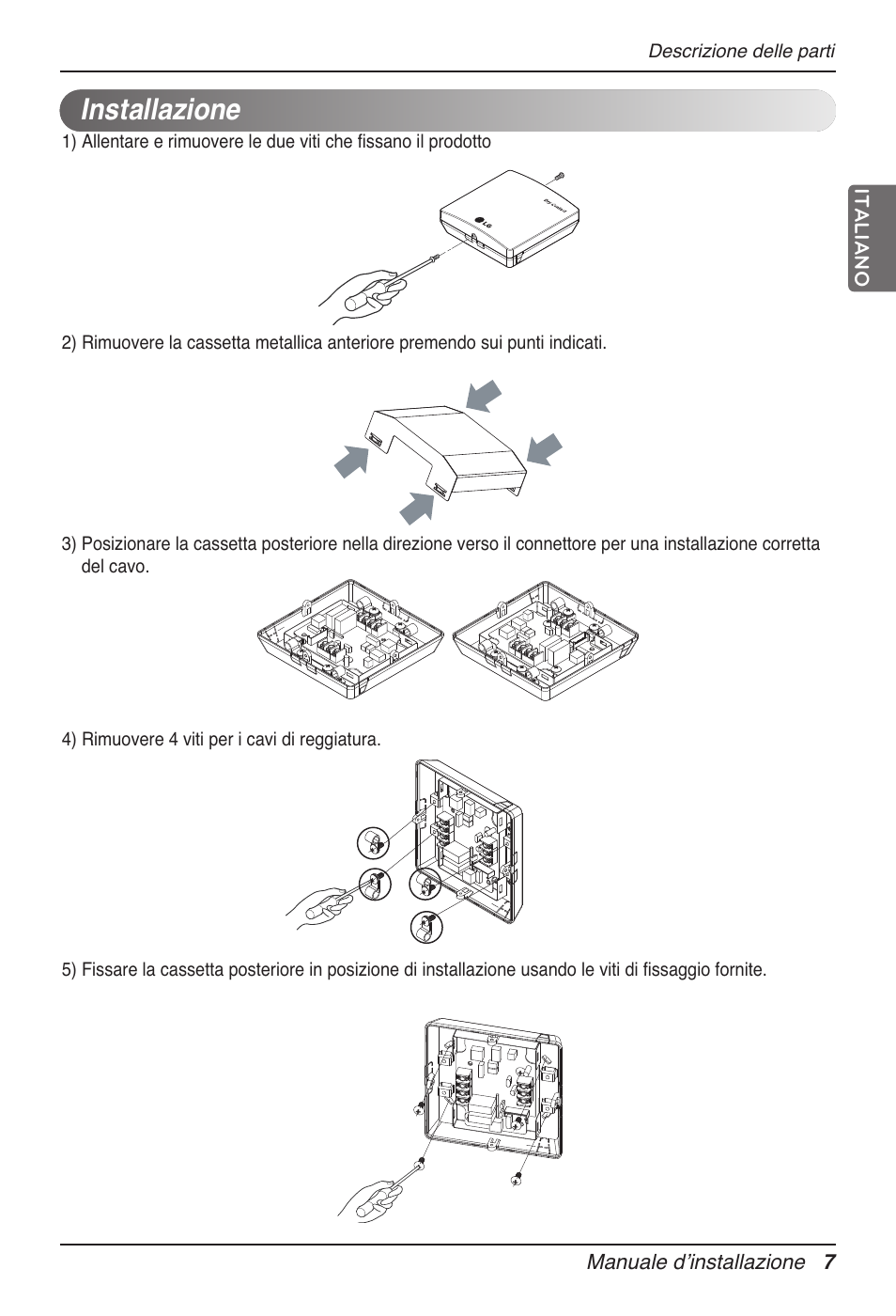 Installazione | LG Dry Contact Module - 2 Contact Points 5V & 12V from Indoor PCB Installation User Manual | Page 23 / 128