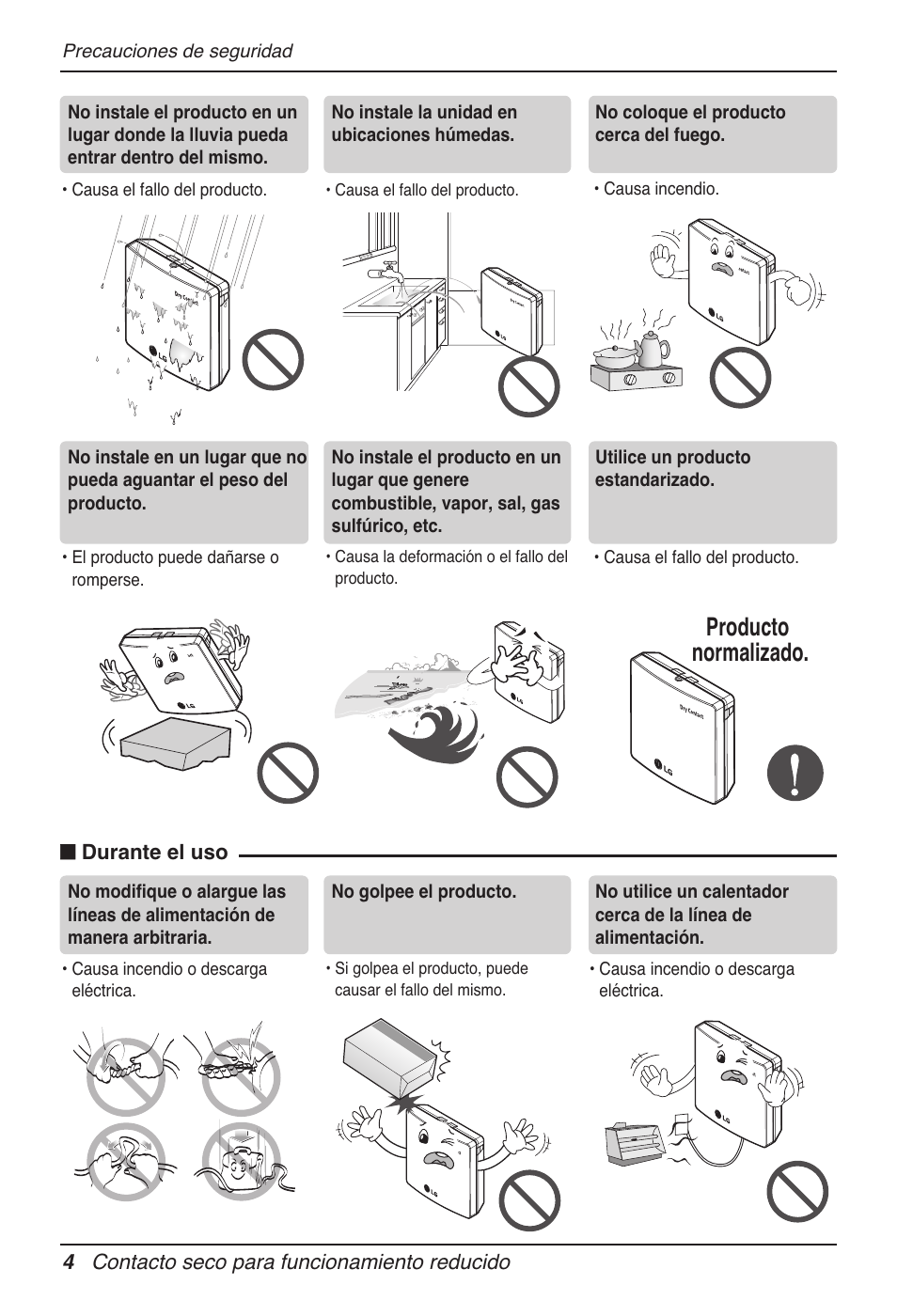 Producto normalizado | LG Dry Contact Module - 2 Contact Points 5V & 12V from Indoor PCB Installation User Manual | Page 36 / 128