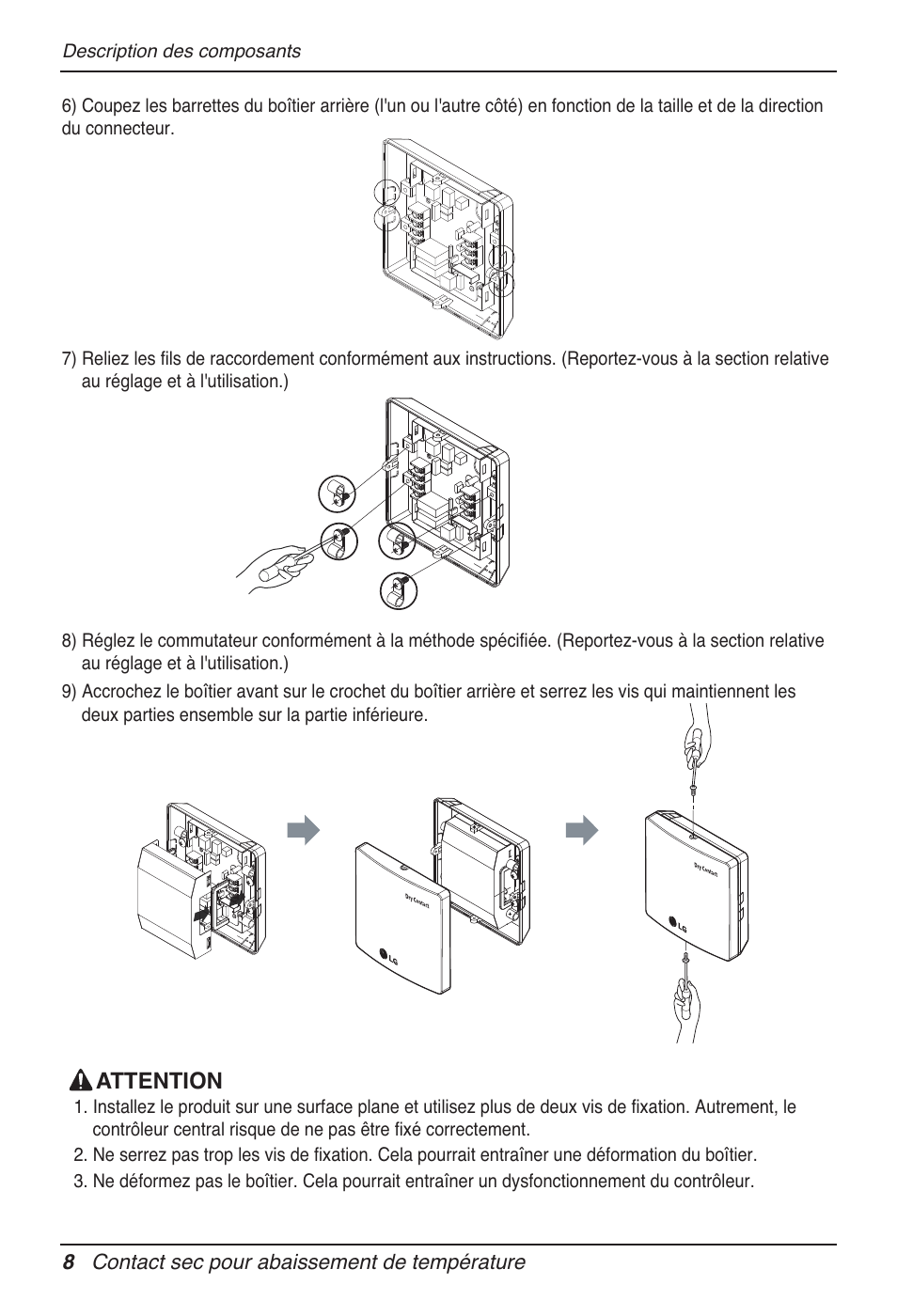 LG Dry Contact Module - 2 Contact Points 5V & 12V from Indoor PCB Installation User Manual | Page 56 / 128