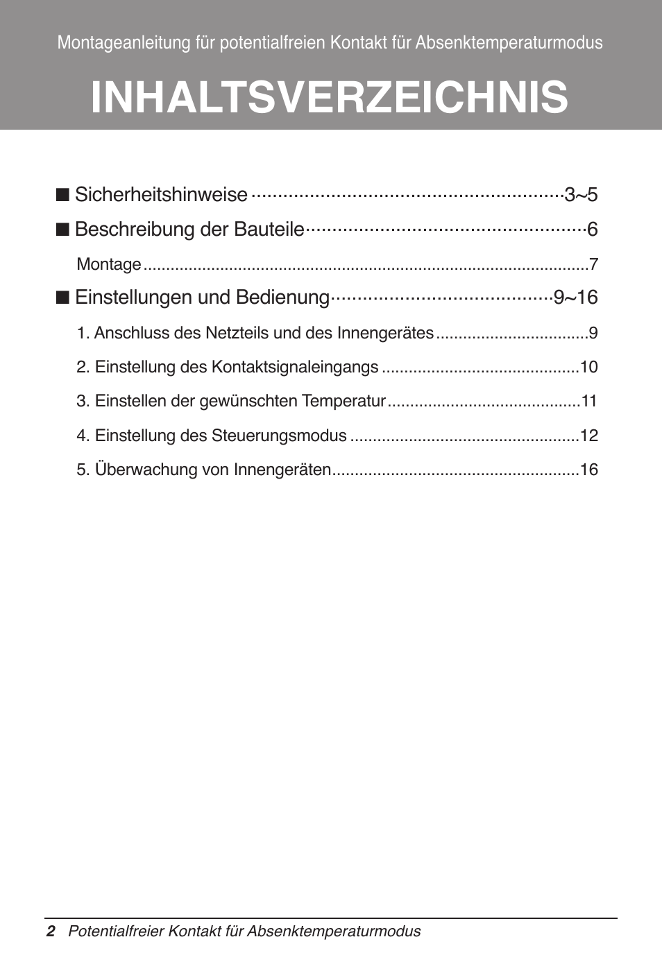 LG Dry Contact Module - 2 Contact Points 5V & 12V from Indoor PCB Installation User Manual | Page 66 / 128