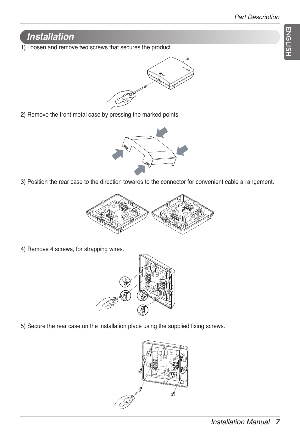 Installation | LG Dry Contact Module - 2 Contact Points 5V & 12V from Indoor PCB Installation User Manual | Page 7 / 128