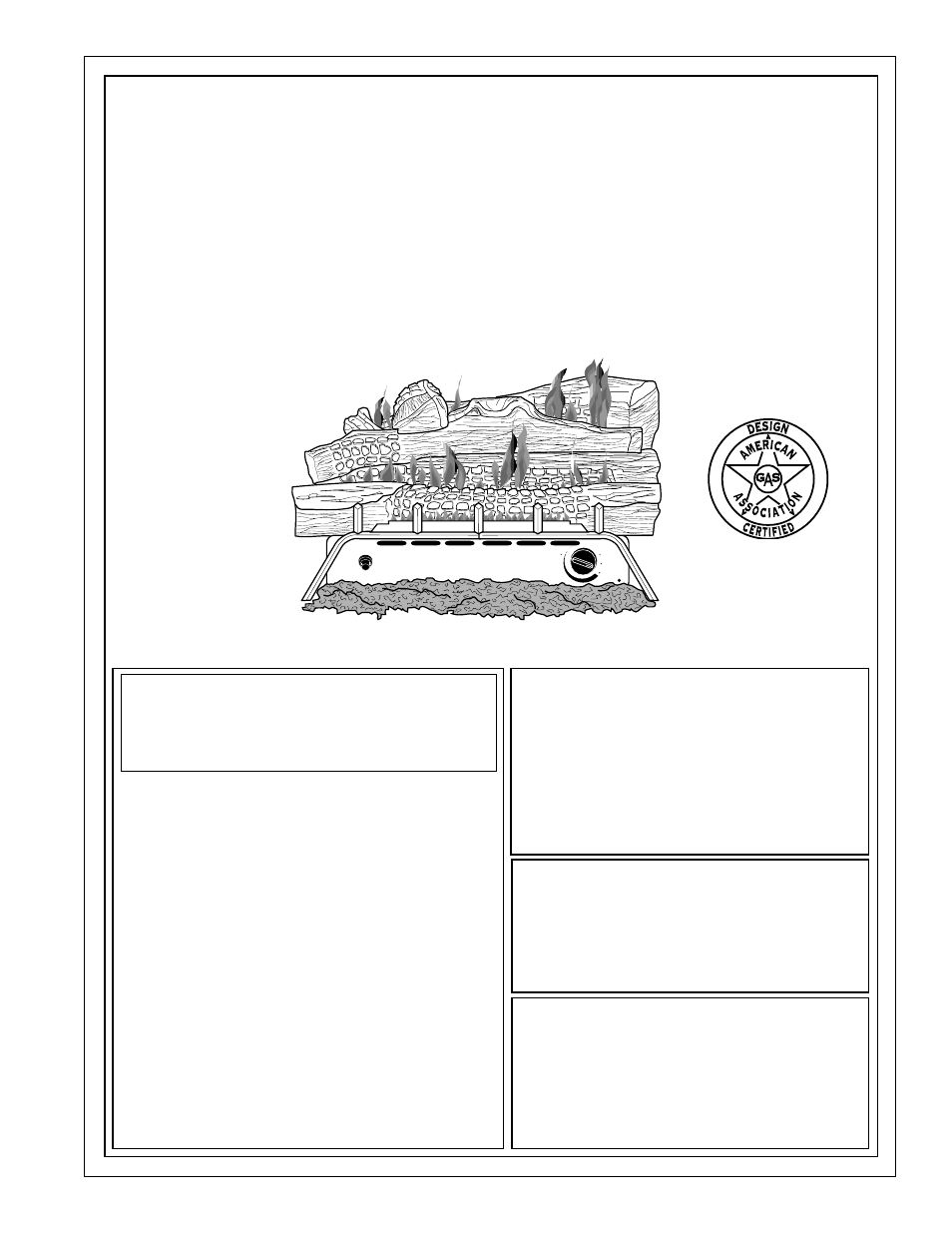 Desa PROPANE GAS LOG HEATER User Manual | 36 pages