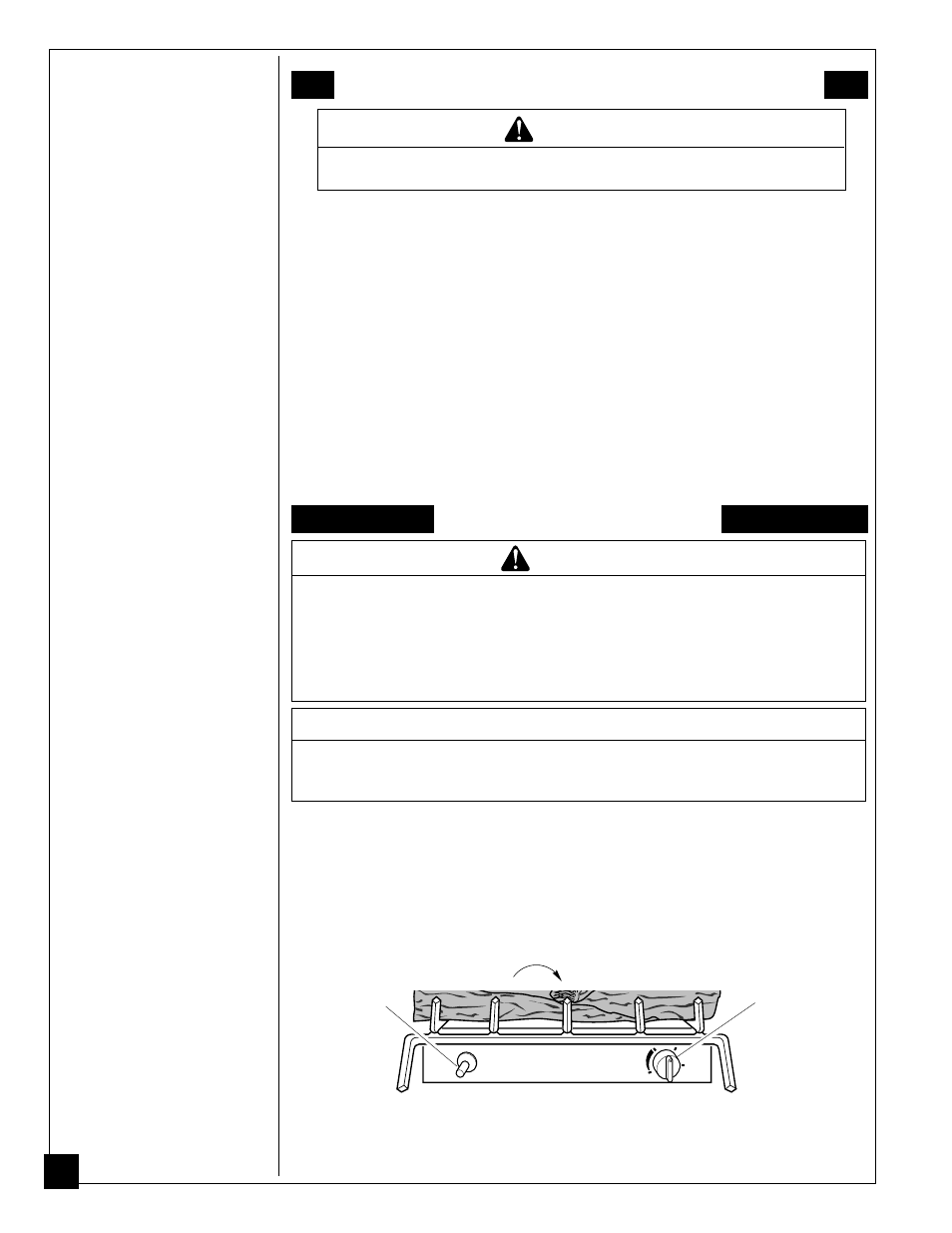 Operating heater, Warning, For your safety read before lighting | Lighting instructions, Notice | Desa PROPANE GAS LOG HEATER User Manual | Page 22 / 36