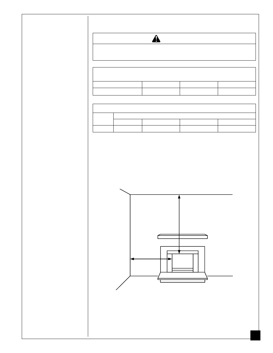 Installing, Warning | Desa PROPANE GAS LOG HEATER User Manual | Page 9 / 36