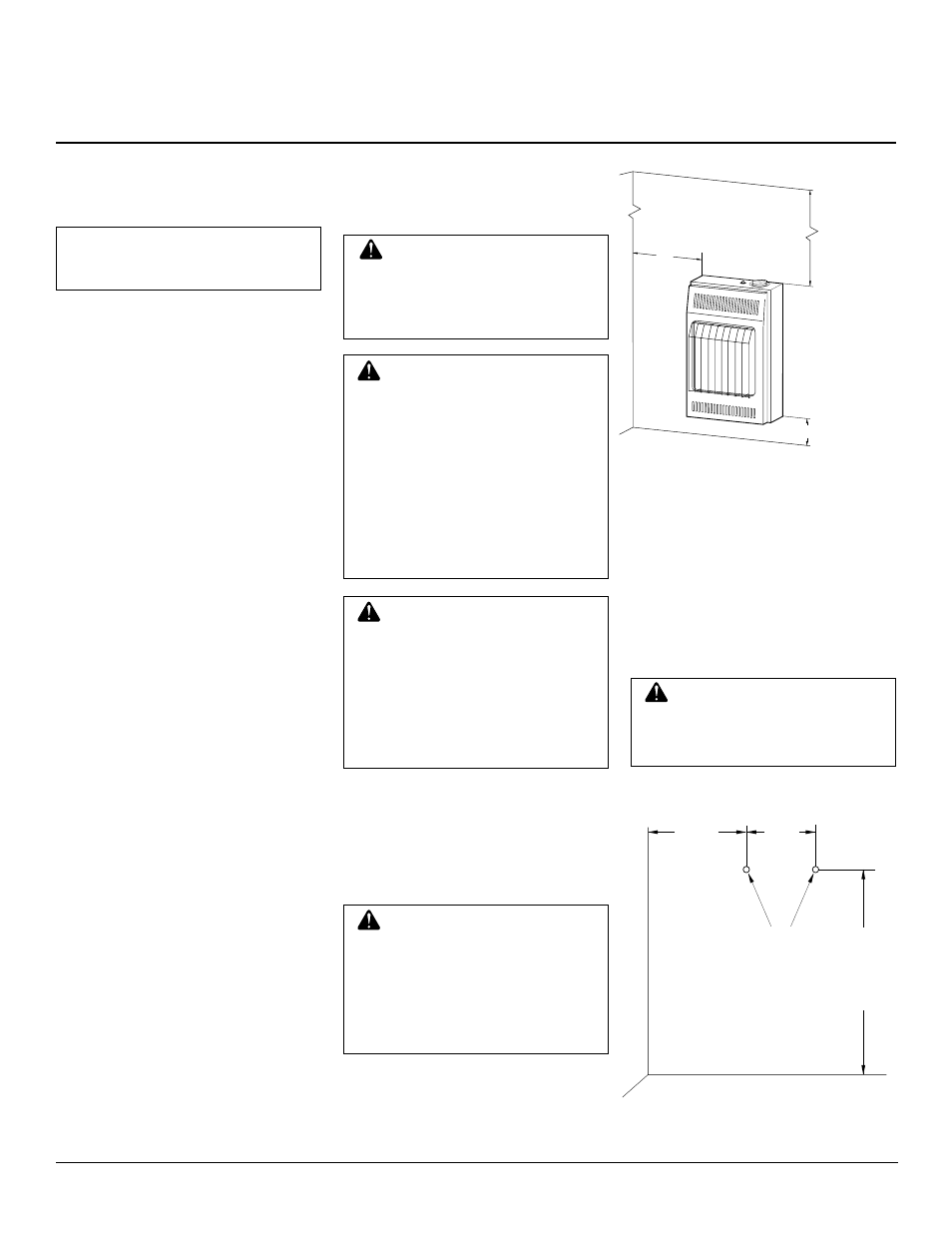 Installing to wall | Desa 6000 BTU/HR User Manual | Page 6 / 20