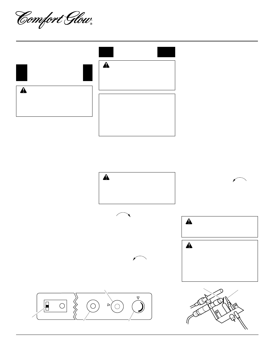 Vent-free natural gas compact fireplace cgcf26nr, Operating fireplace, Lighting instructions | For your safety read before lighting | Desa CGCF26NR User Manual | Page 14 / 24