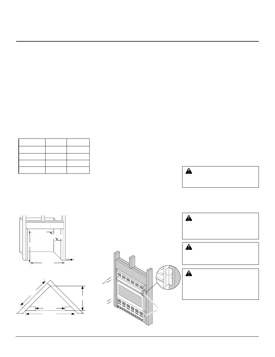 Owner’s manual, Installation, Continued | Built-in fireplace installation | Desa CGCF26NR User Manual | Page 9 / 24