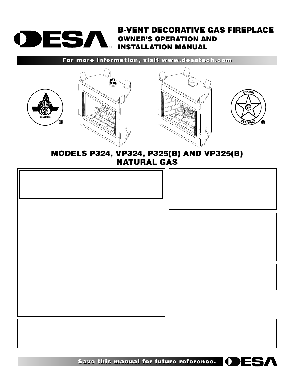 Desa VP324 User Manual | 30 pages