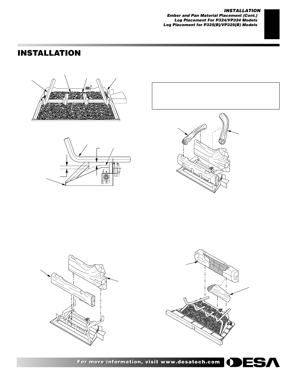 Installation, Continued | Desa VP324 User Manual | Page 13 / 30