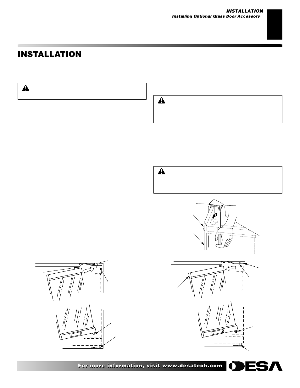 Installation, Continued | Desa VP324 User Manual | Page 15 / 30