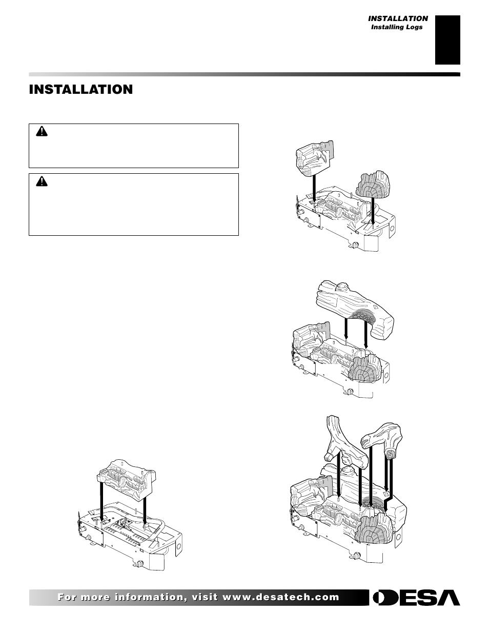 Installation, Continued | Desa CTB3924PR User Manual | Page 15 / 38