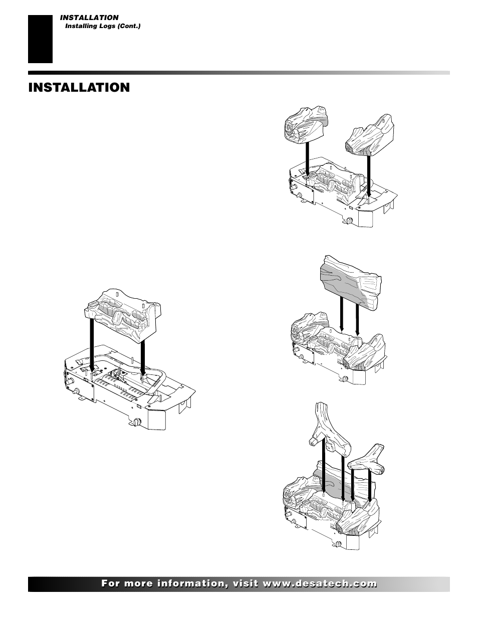 Installation, Continued | Desa CTB3924PR User Manual | Page 16 / 38