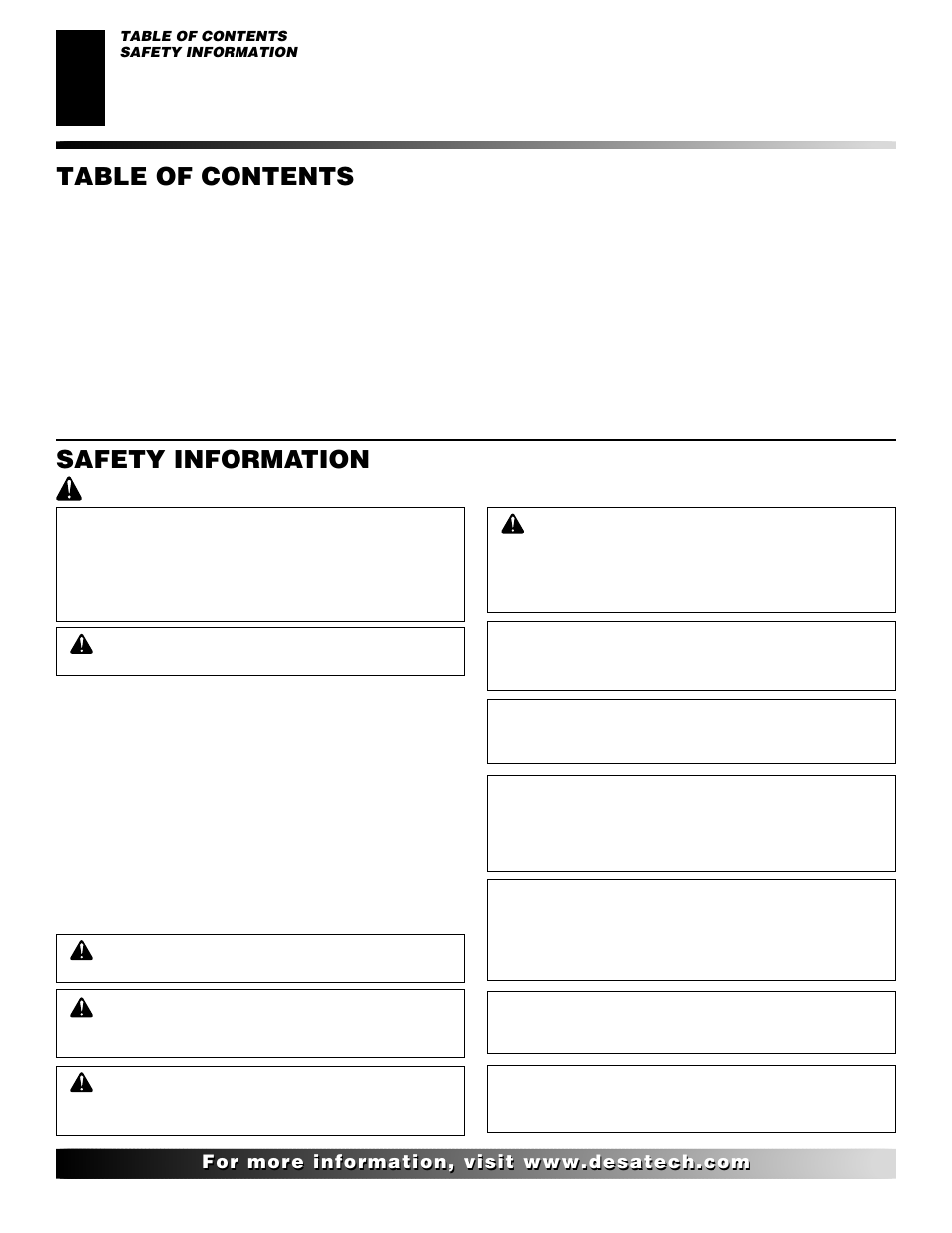 Desa CTB3924PR User Manual | Page 2 / 38