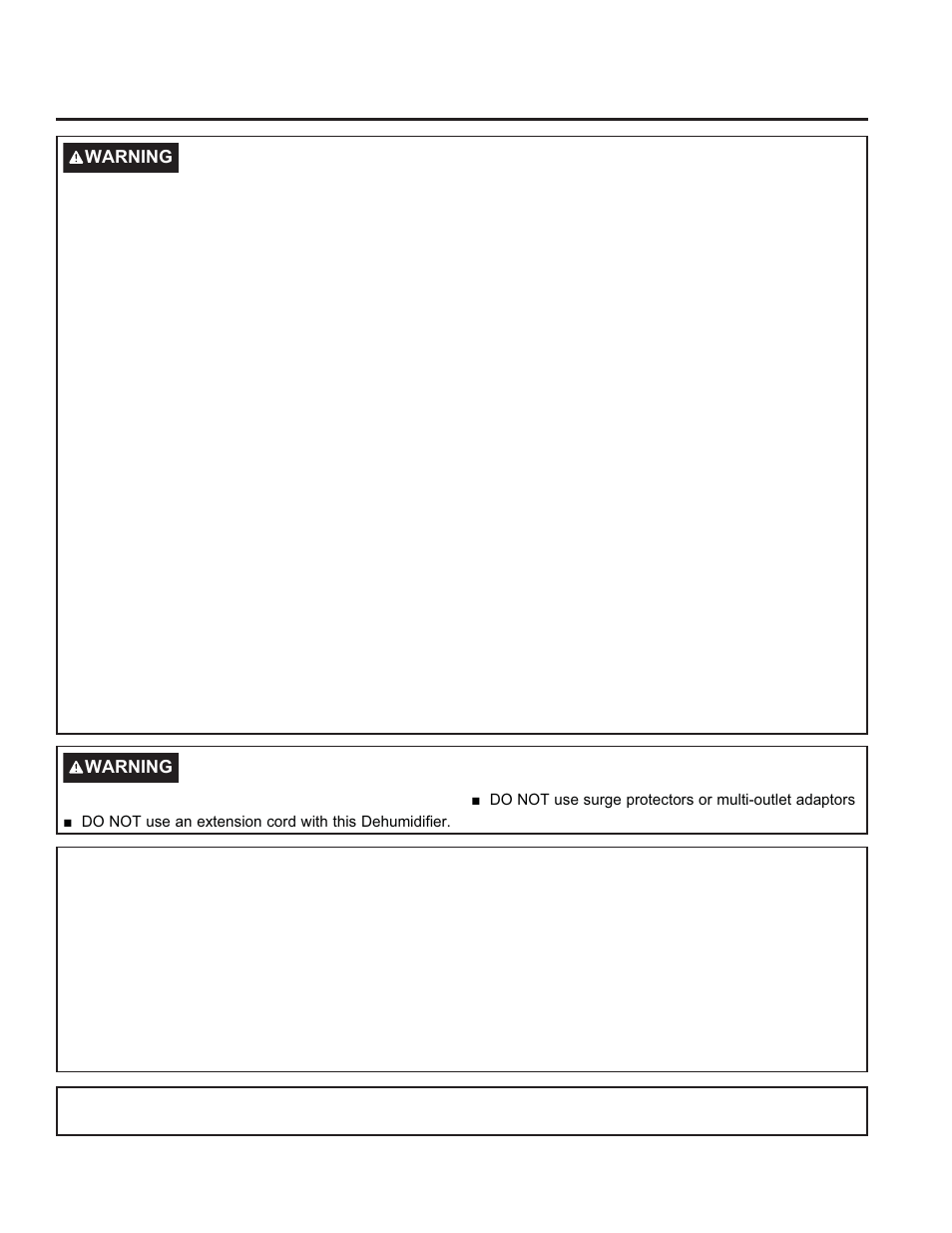 Safety informa tion, Read all instructions before using the appliance | GE 35 Pint Capacity Portable Dehumidifier  Owners Guide User Manual | Page 3 / 24