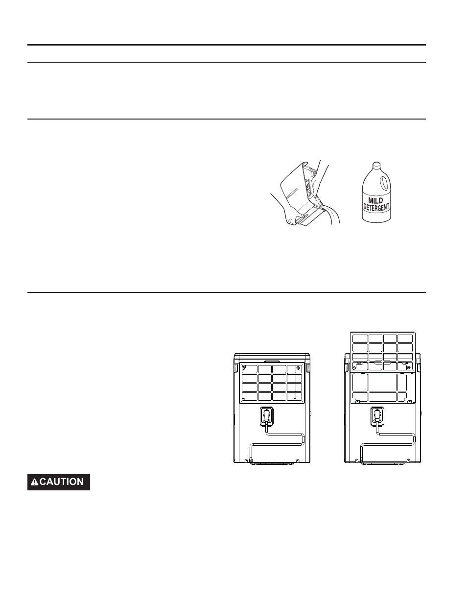 Care and cleaning care and cleaning | GE 35 Pint Capacity Portable Dehumidifier  Owners Guide User Manual | Page 9 / 24