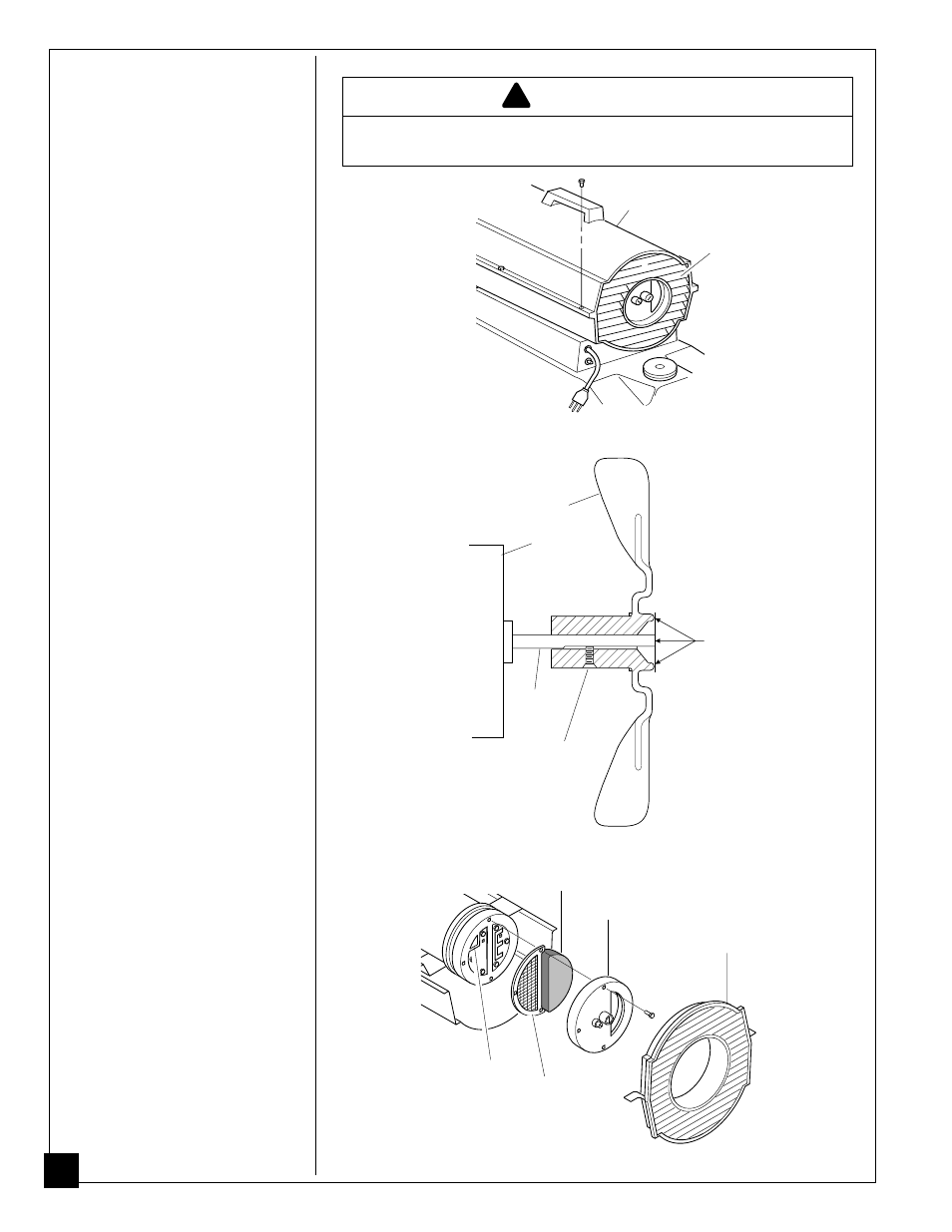 Service procedures, Warning | Desa B50H User Manual | Page 8 / 16
