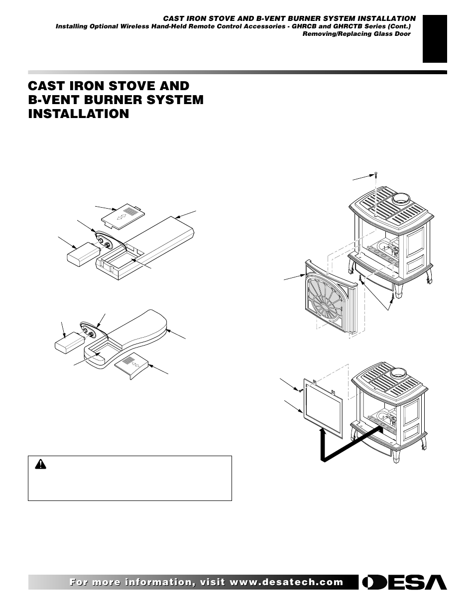 Continued | Desa SBVBN(D) User Manual | Page 17 / 36