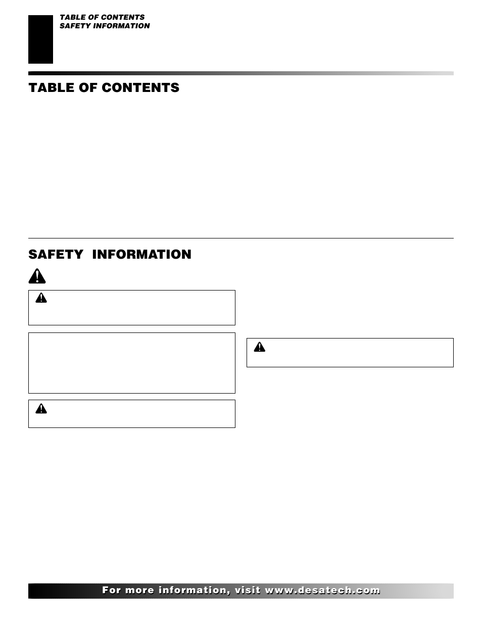 Desa SBVBN(D) User Manual | Page 2 / 36