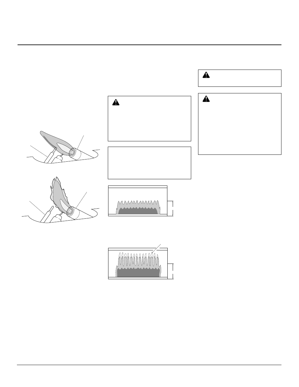 Owner’s manual, Inspecting burner, Cleaning and maintenance | Pilot flame pattern, Burner flame pattern, Ods/pilot and burner orifice, Cabinet | Desa VP1000BT User Manual | Page 11 / 20