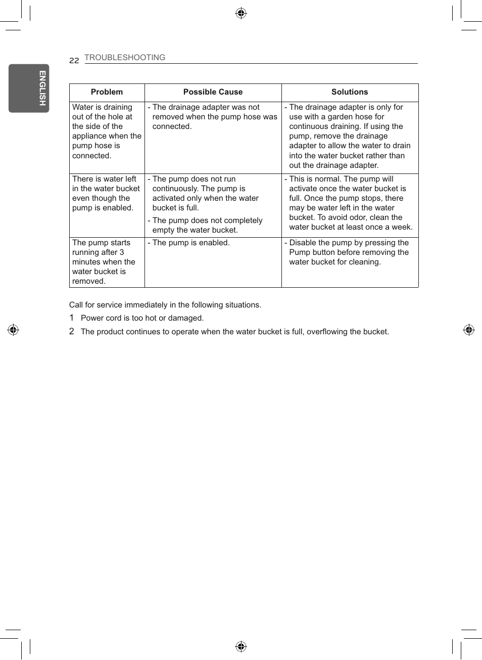 LG 50 Pint Smart Dehumidifier  Owner's Manual User Manual | Page 23 / 79