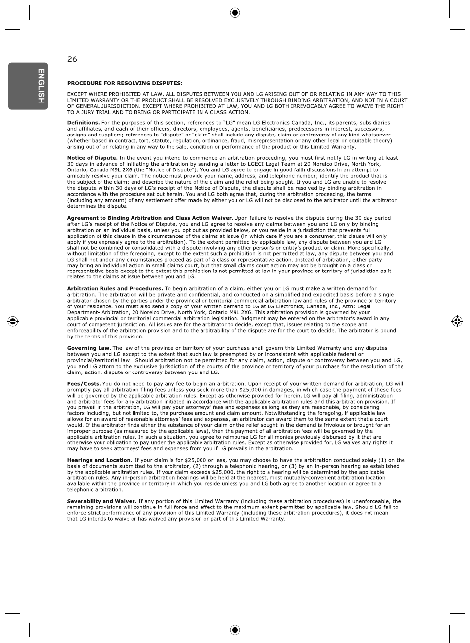 LG 50 Pint Smart Dehumidifier  Owner's Manual User Manual | Page 27 / 79
