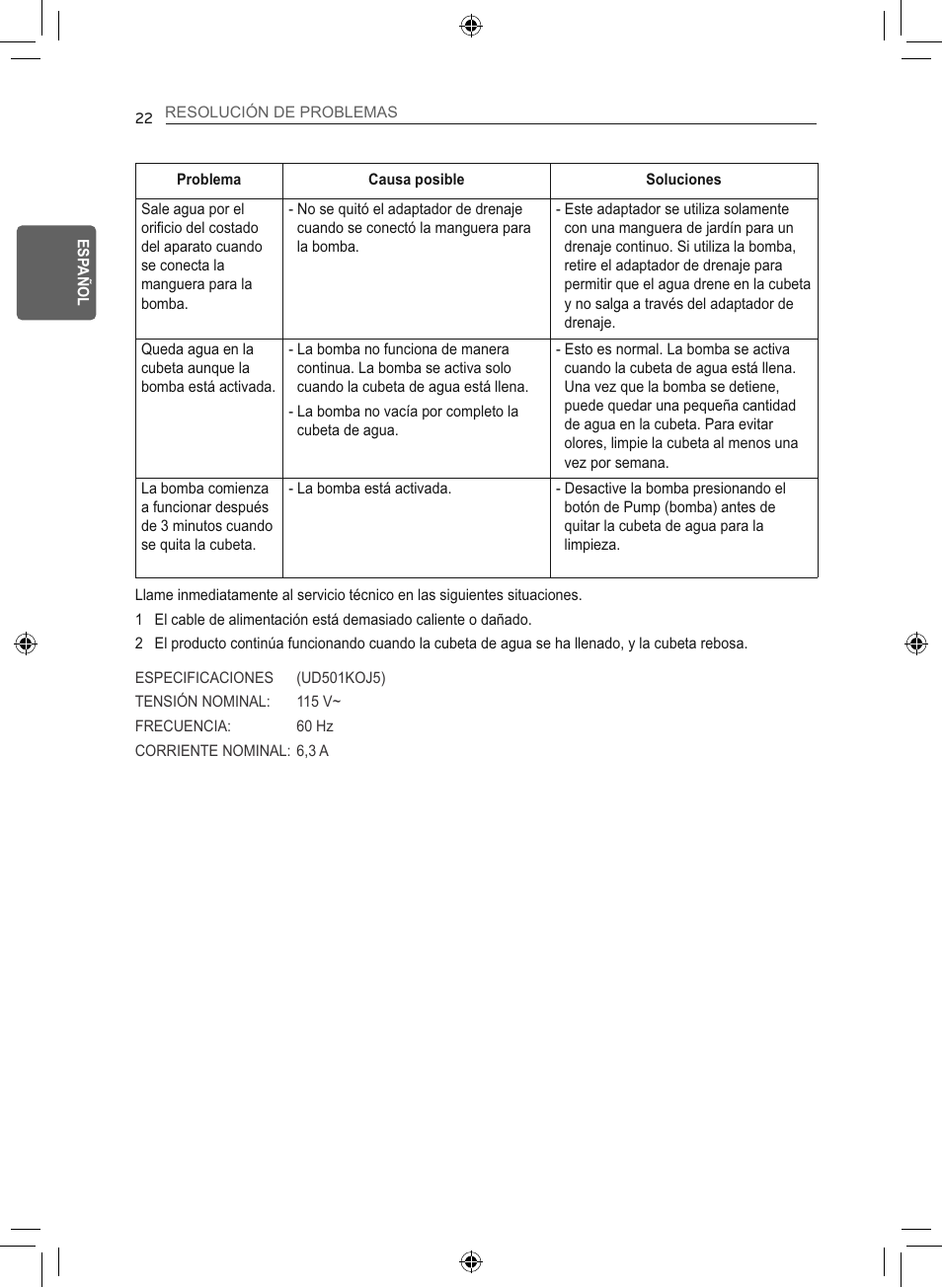 LG 50 Pint Smart Dehumidifier  Owner's Manual User Manual | Page 51 / 79