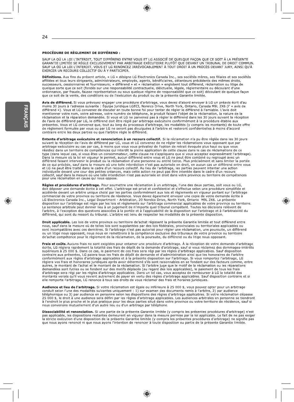 LG 50 Pint Smart Dehumidifier  Owner's Manual User Manual | Page 77 / 79