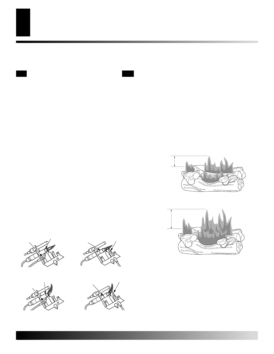 Operating fireplace insert, Inspecting burners, Continued | Desa VI33PRA User Manual | Page 18 / 32