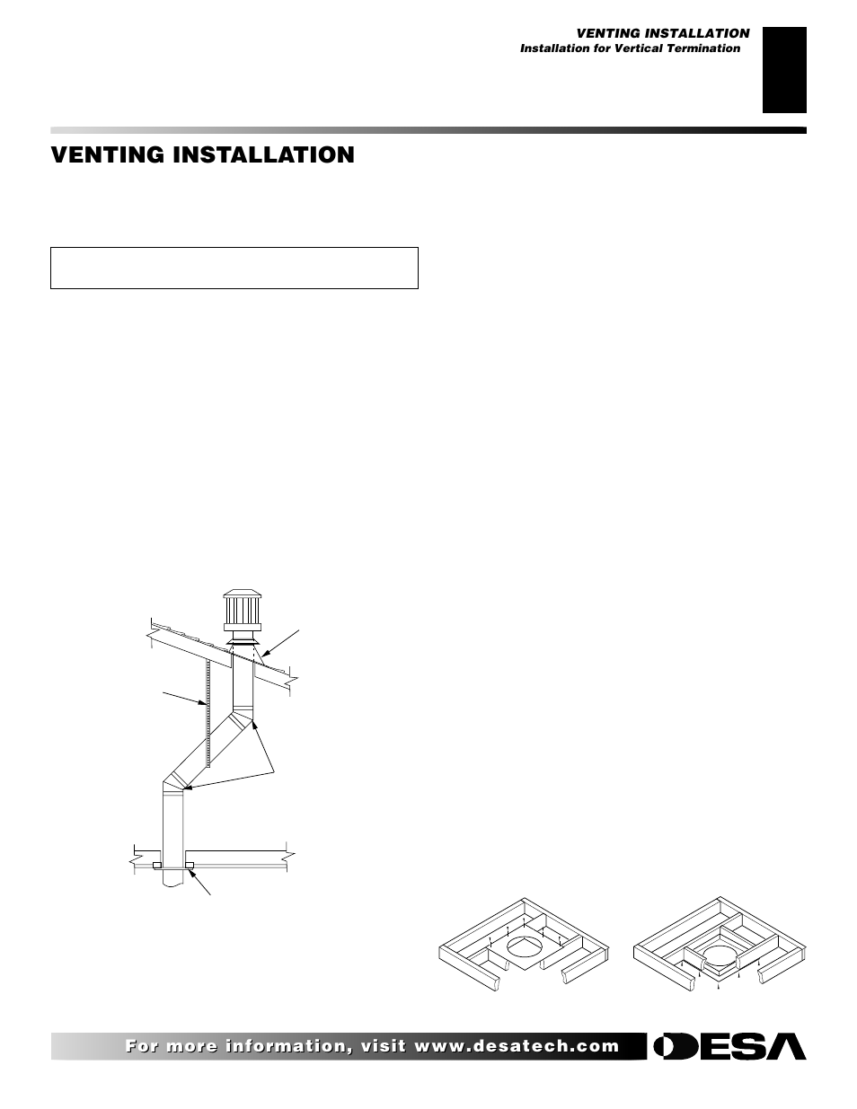 Venting installation, Continued | Desa VDVF36PN/PP User Manual | Page 13 / 34