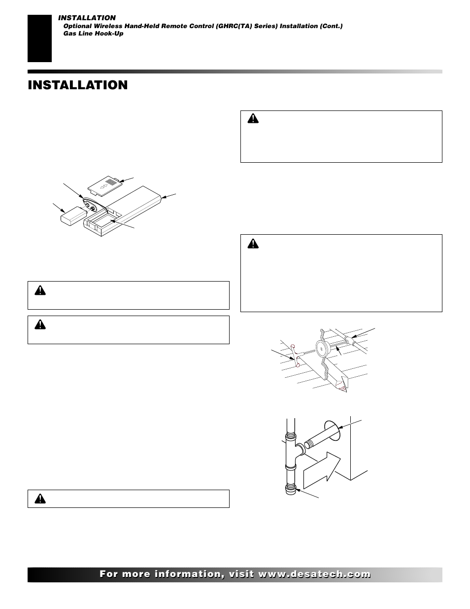 Installation, Continued | Desa VDVF36PN/PP User Manual | Page 18 / 34