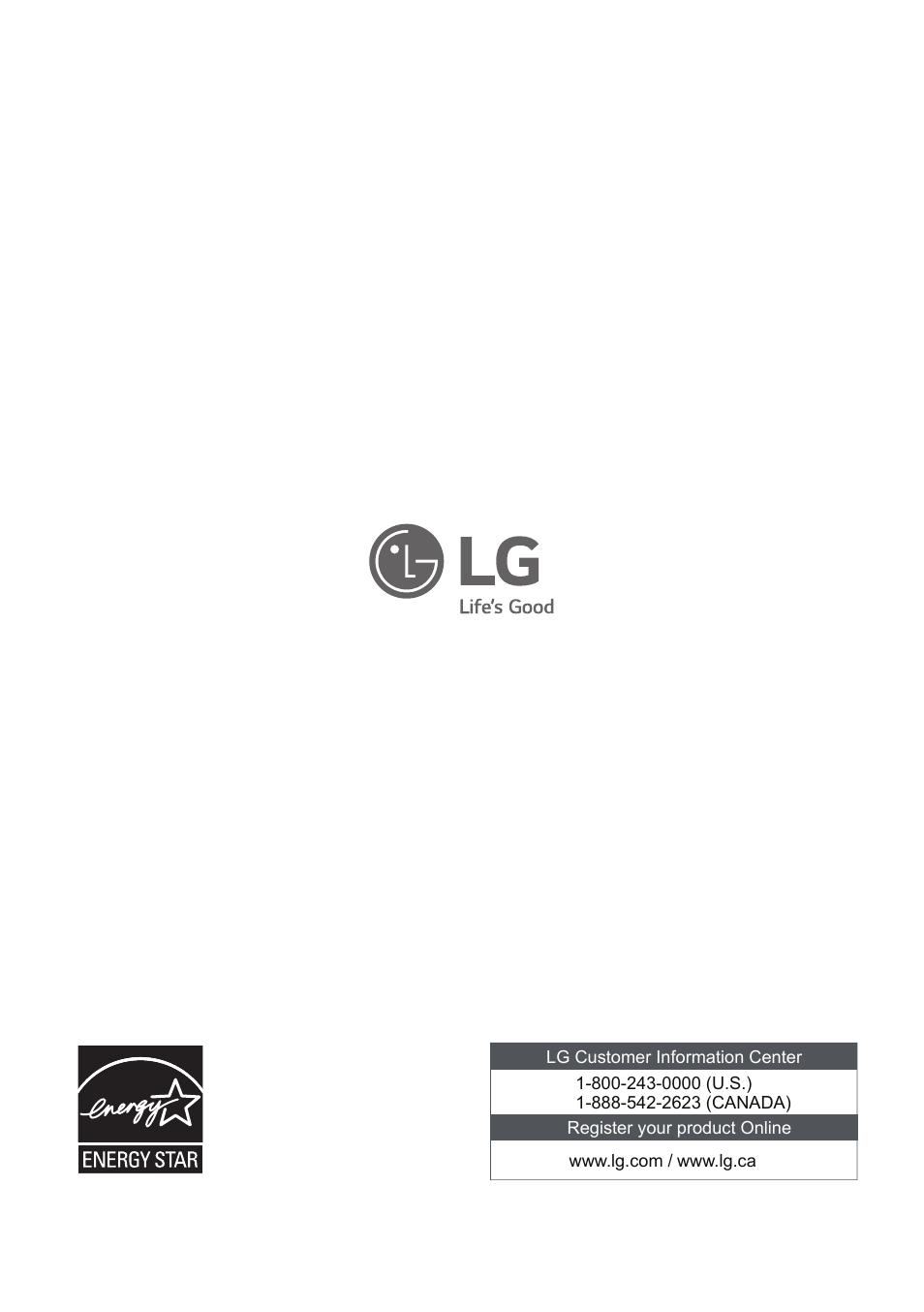 LG 50 Pint Dehumidifier  Owner Manual User Manual | Page 57 / 57