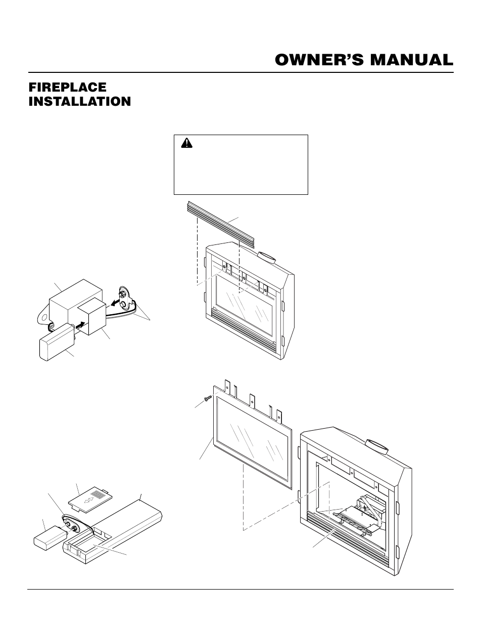 Owner’s manual, Fireplace installation, Continued | Desa CHDV37N/P User Manual | Page 21 / 38