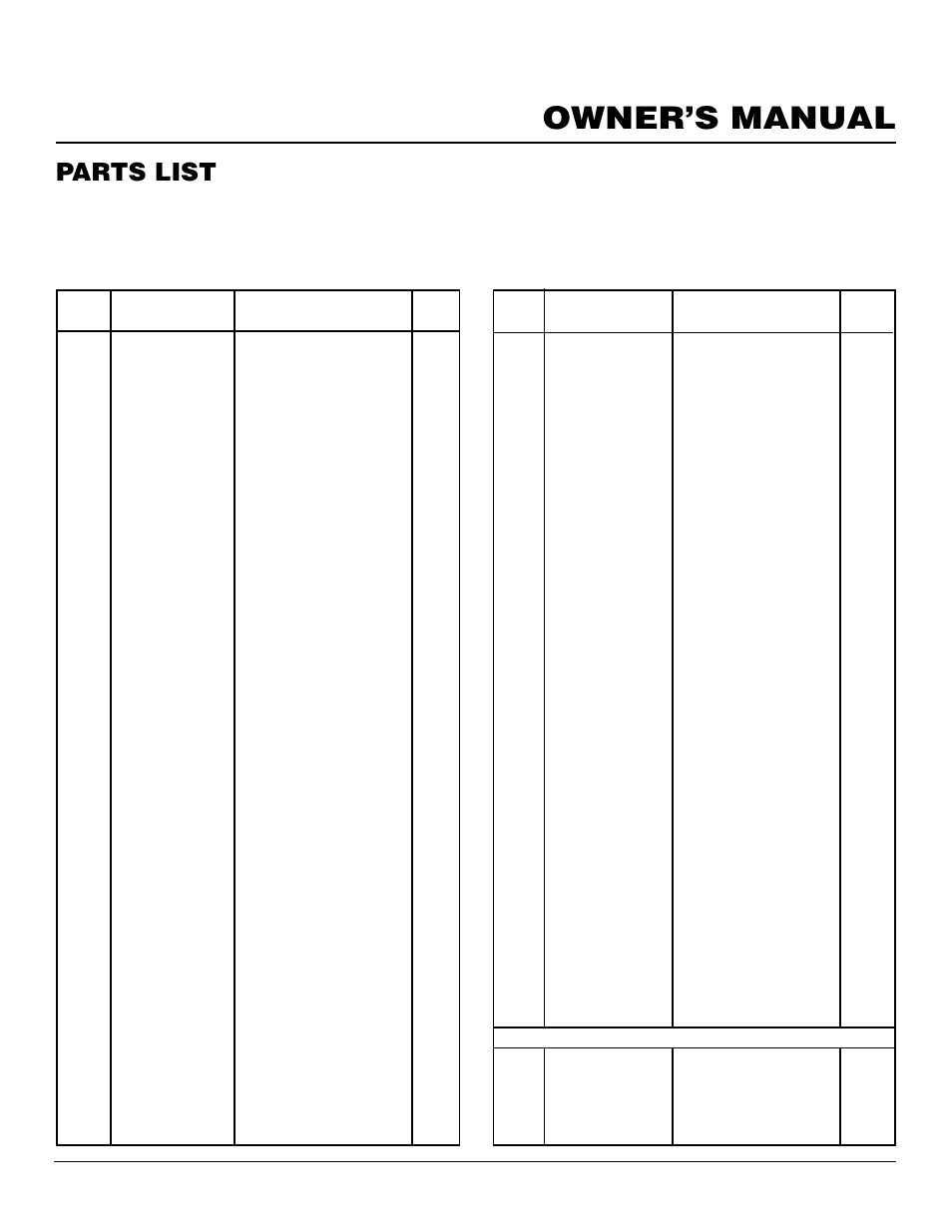 Owner’s manual, Parts list, Direct-vent fireplace chdv37p(a,b) chdv41p(a,b) | Desa CHDV37N/P User Manual | Page 37 / 38