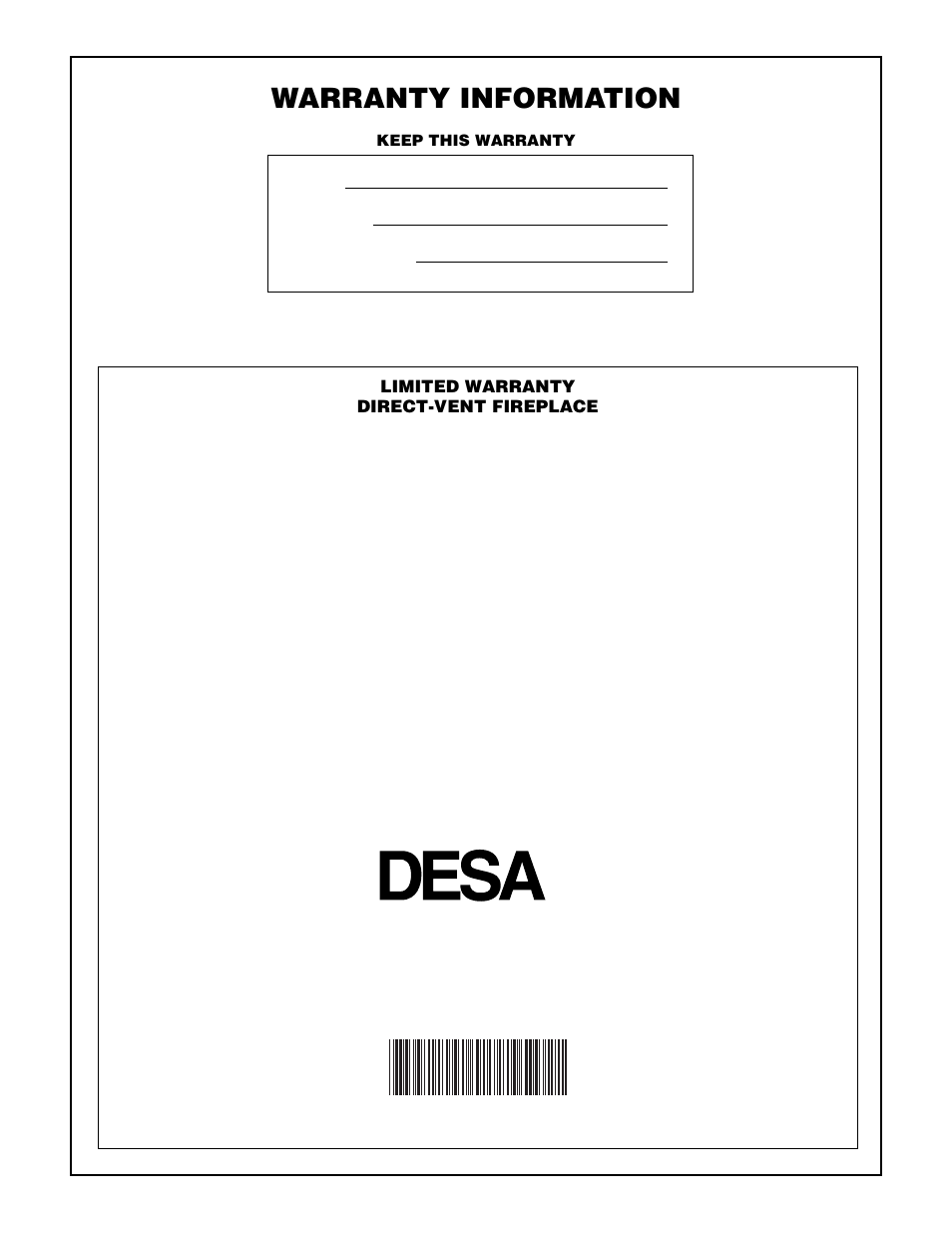 Warranty information, International | Desa CHDV37N/P User Manual | Page 38 / 38
