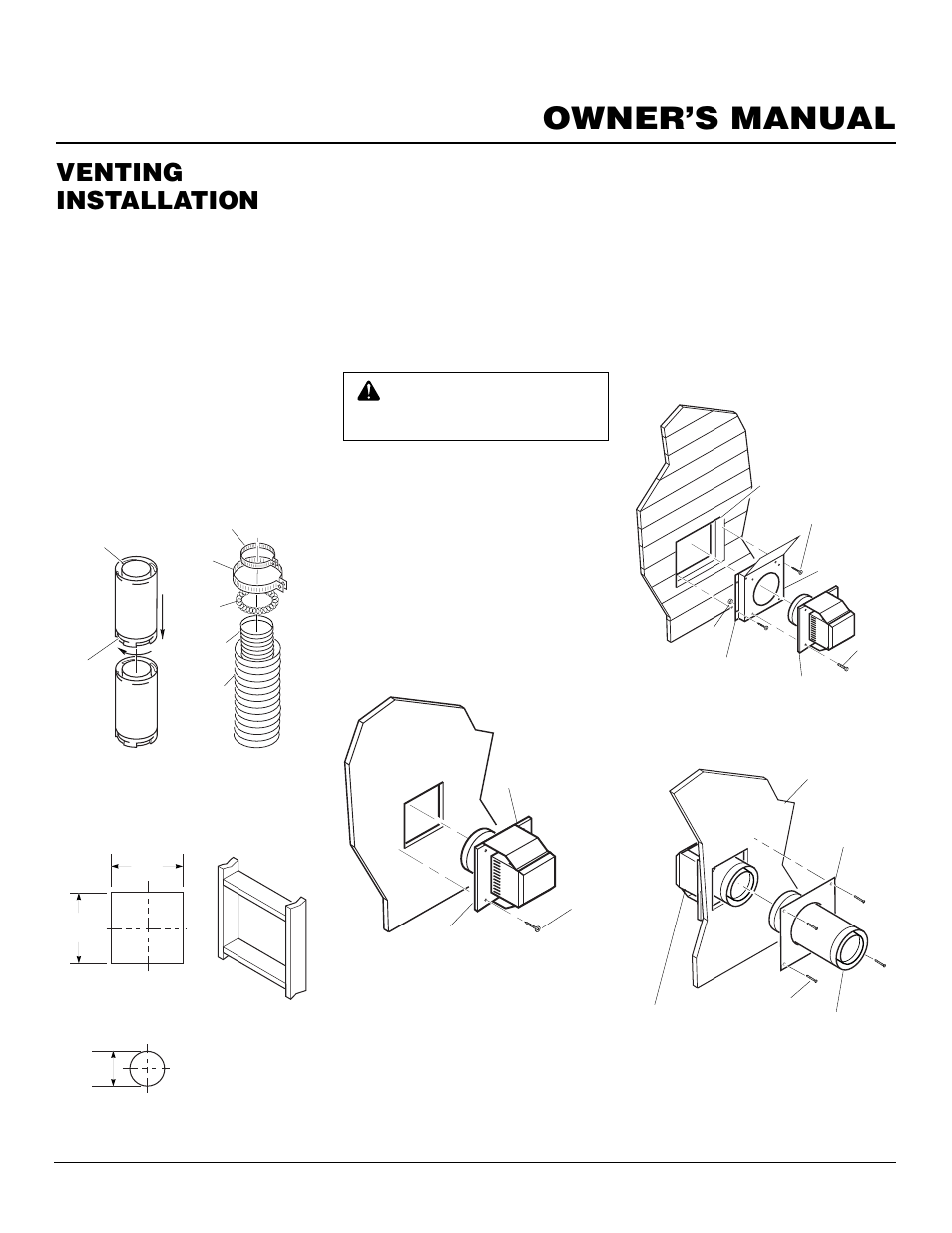 Owner’s manual, Venting installation, Continued | Desa CHDV37N/P User Manual | Page 9 / 38