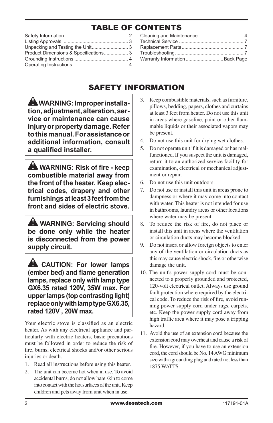 Desa CGESBM User Manual | Page 2 / 8