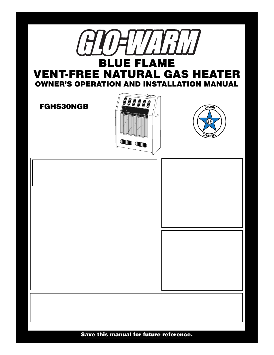 Desa FGHS30NGB User Manual | 22 pages