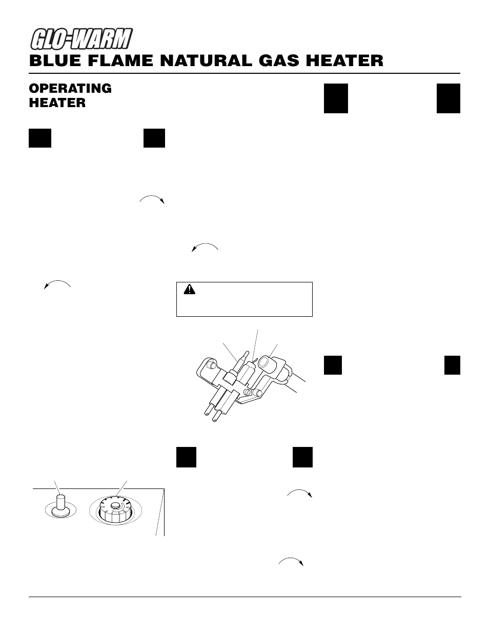 Blue flame natural gas heater, Operating heater, Continued | Desa FGHS30NGB User Manual | Page 12 / 22