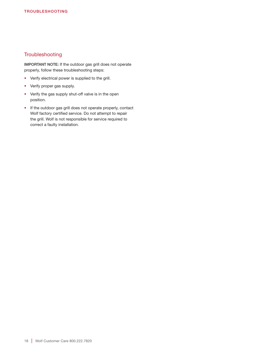 Wolf 30 Inch Built-in Gas Grill  Installation Guide User Manual | Page 18 / 56