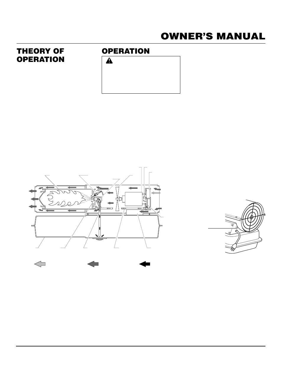 Owner’s manual, Theory of operation, Operation | Desa RM200T User Manual | Page 5 / 16