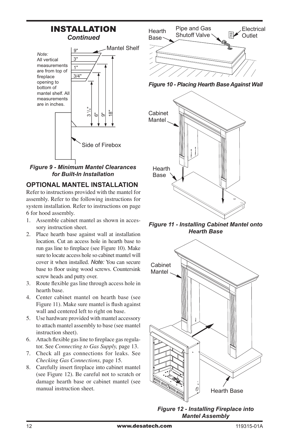 Installation | Desa CGMFP User Manual | Page 12 / 36