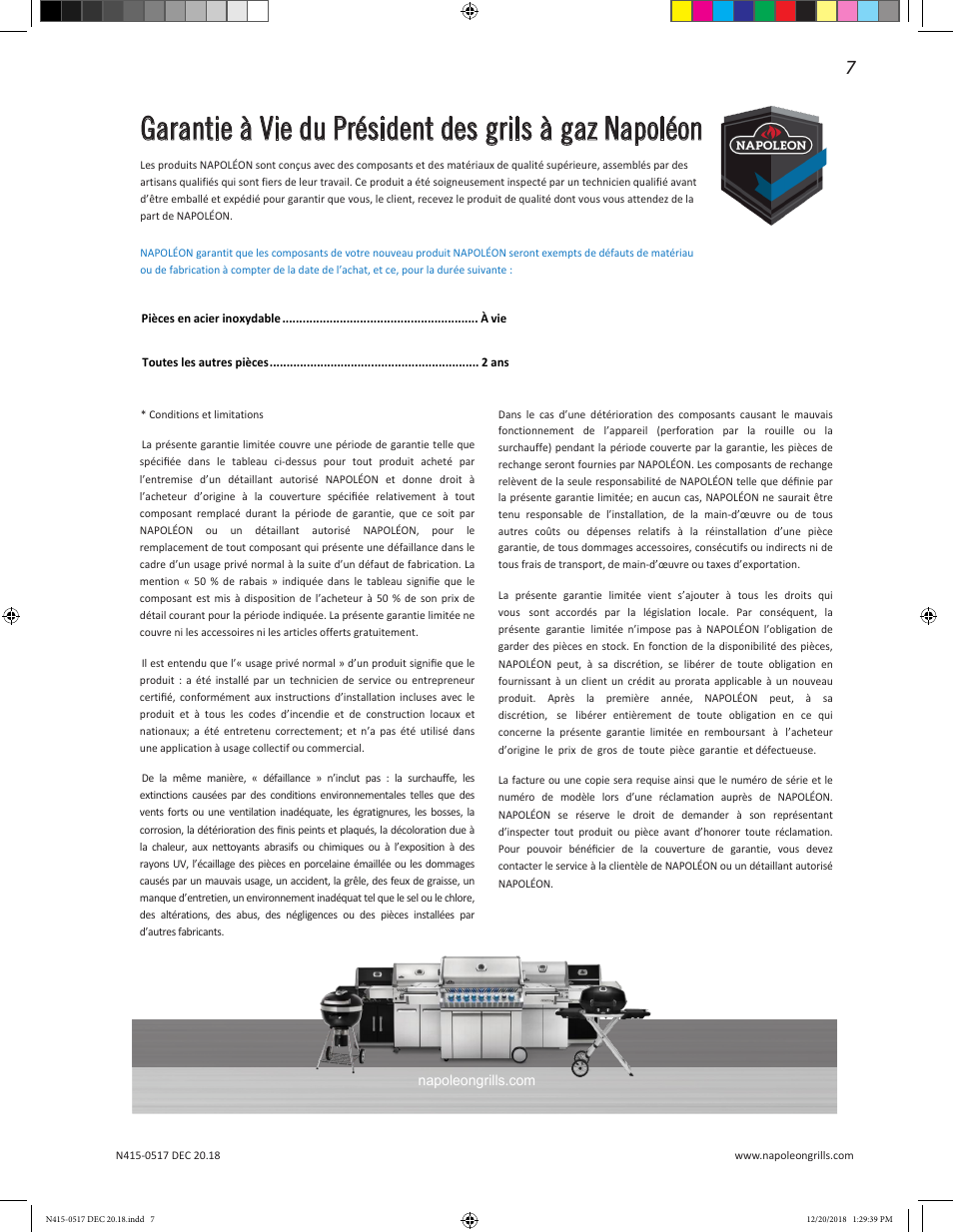 Napoleon Multi-Functional Beverage Center  Owner's Guide User Manual | Page 7 / 52